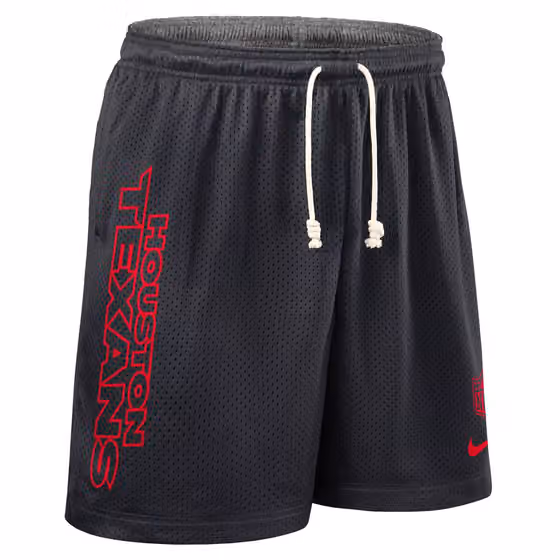 Houston Texans 2025 NFL Sideline Reversible Mesh Nike Dri-FIT Shorts Navy view 2