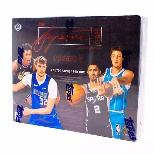 2025/26 Topps Signature Class Basketball NBA Jumbo Hobby Box view 1