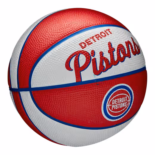 Detroit Pistons NBA Retro Wilson Mini Basketball (Size 3) view 3