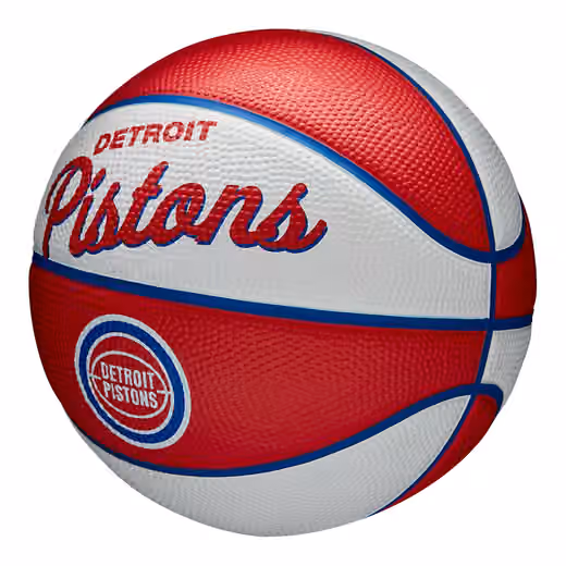 Detroit Pistons NBA Retro Wilson Mini Basketball (Size 3) view 4