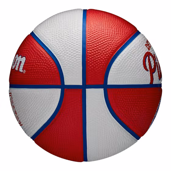 Detroit Pistons NBA Retro Wilson Mini Basketball (Size 3) view 5