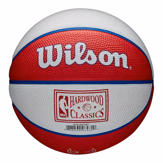 Detroit Pistons NBA Retro Wilson Mini Basketball (Size 3) view 2