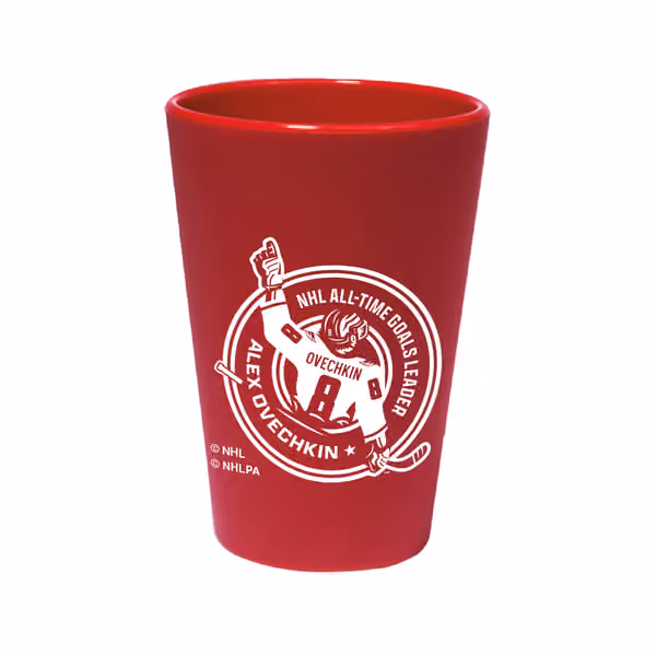 Alex Ovechkin 895 Goals Record NHL SiliPint Pint Glass view 1