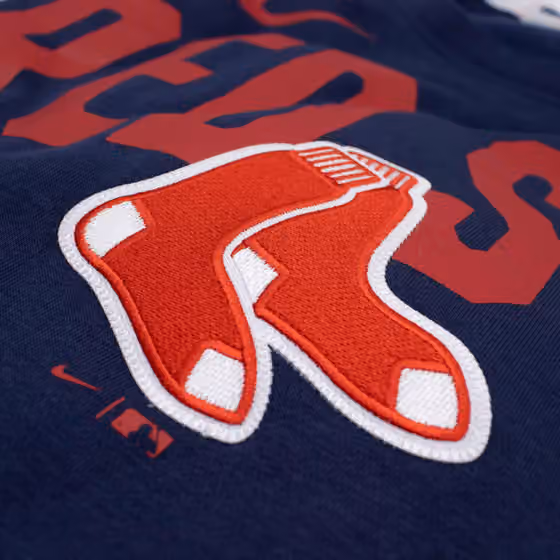 Boston Red Sox Club Fleece MLB Pullover Crew Navy view 3
