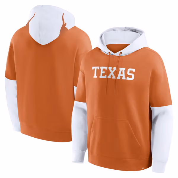Texas Longhorns NCAA Helmet Hoodie view 1