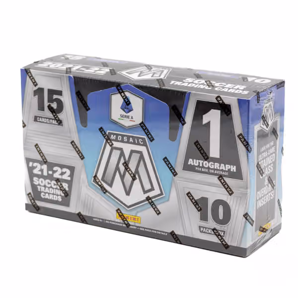 2021/22 Panini Mosaic Serie A Soccer Hobby Box view 1