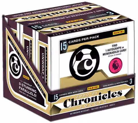 2020/21 Panini Chronicles Soccer Hobby Box view 1
