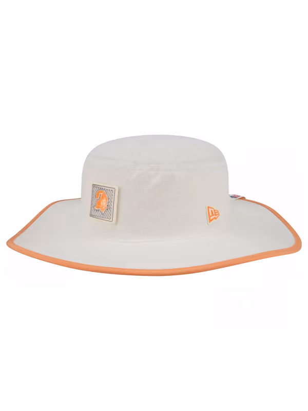 Tampa Bay Buccaneers 2026 NFL Training Camp Historic Logo Panama Flex Bucket Hat Cream/Orange product photo