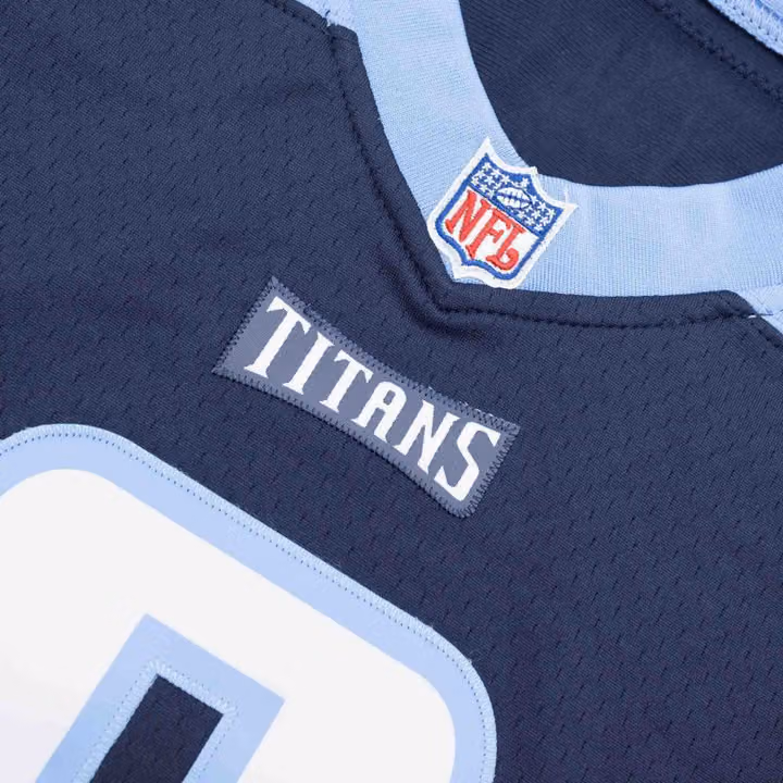 Steve McNair #9 Tennessee Titans 1999 Mitchell & Ness Legacy NFL Jersey Navy view 4