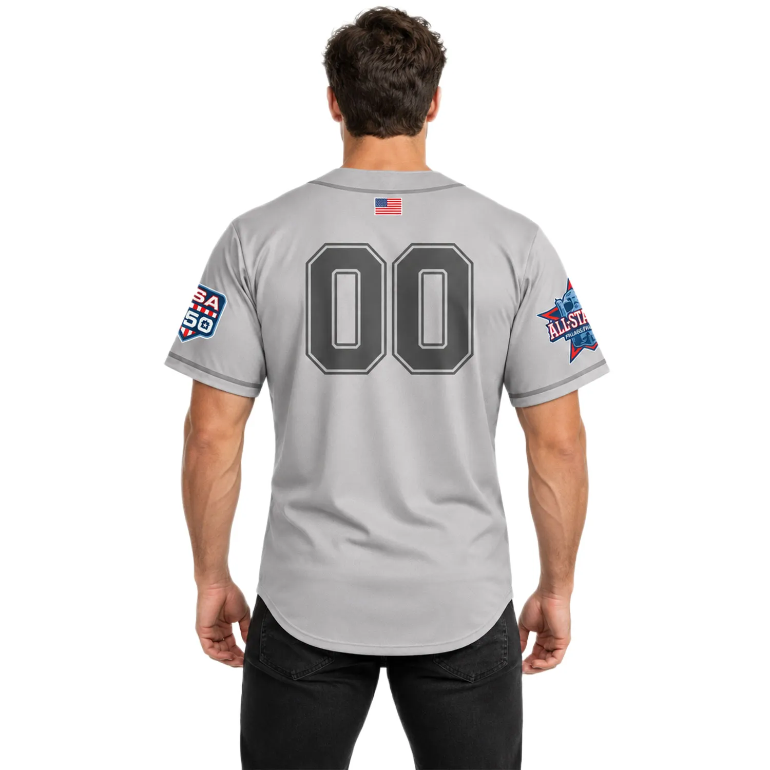 New York Yankees Grey USA 250 Jersey Epic Custom Player