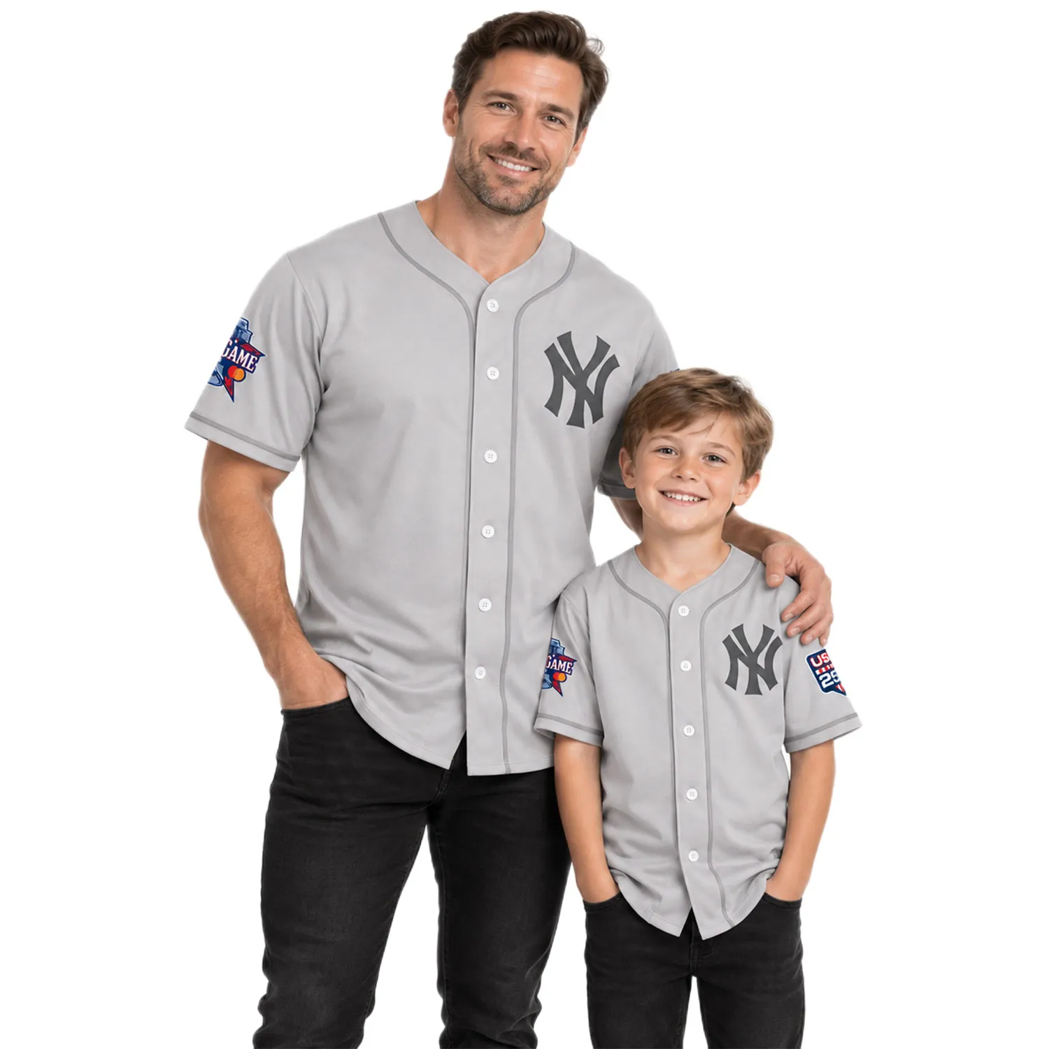 New York Yankees Grey USA 250 Jersey Epic Custom Player
