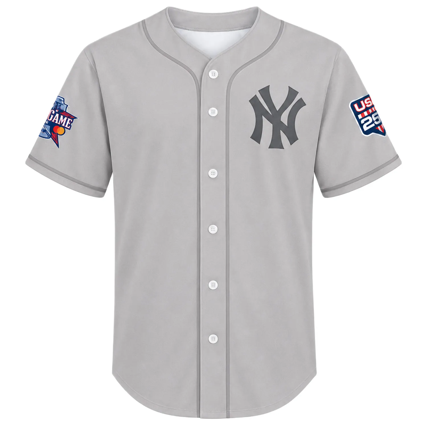 New York Yankees Grey USA 250 Jersey Epic Custom Player