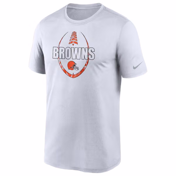 Cleveland Browns 2020 NFL Icon Nike Performance T-Shirt White view 1
