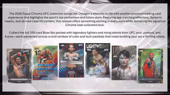2026 Topps Chrome UFC Blaster Box view 4