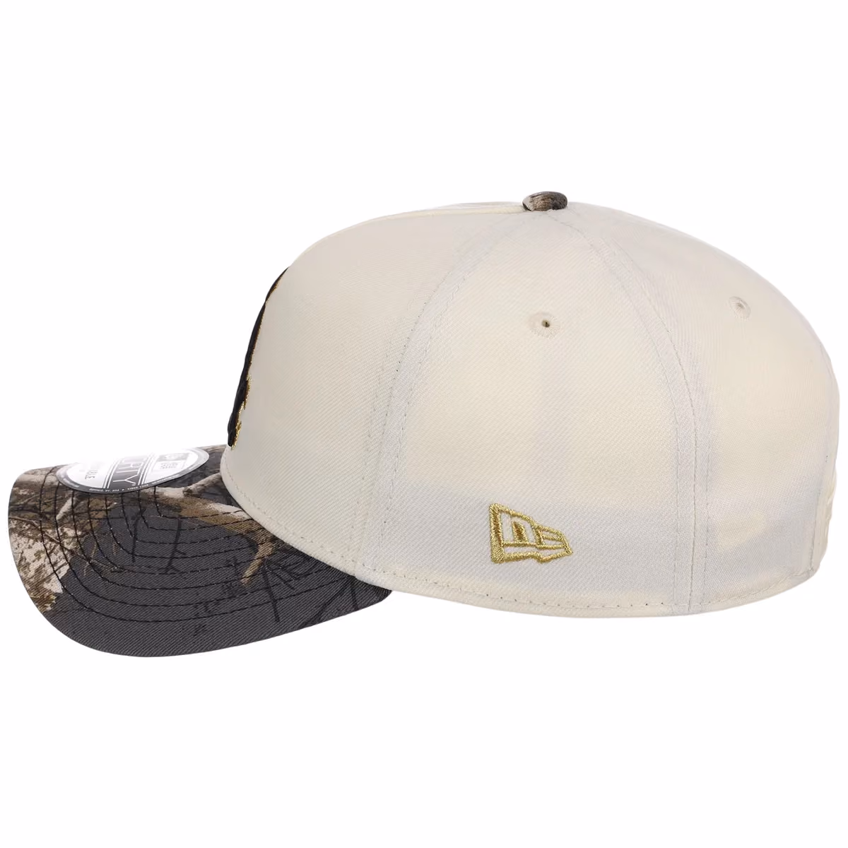 Chicago White Sox MLB Black Realtree Chrome New Era 9FORTY detail view