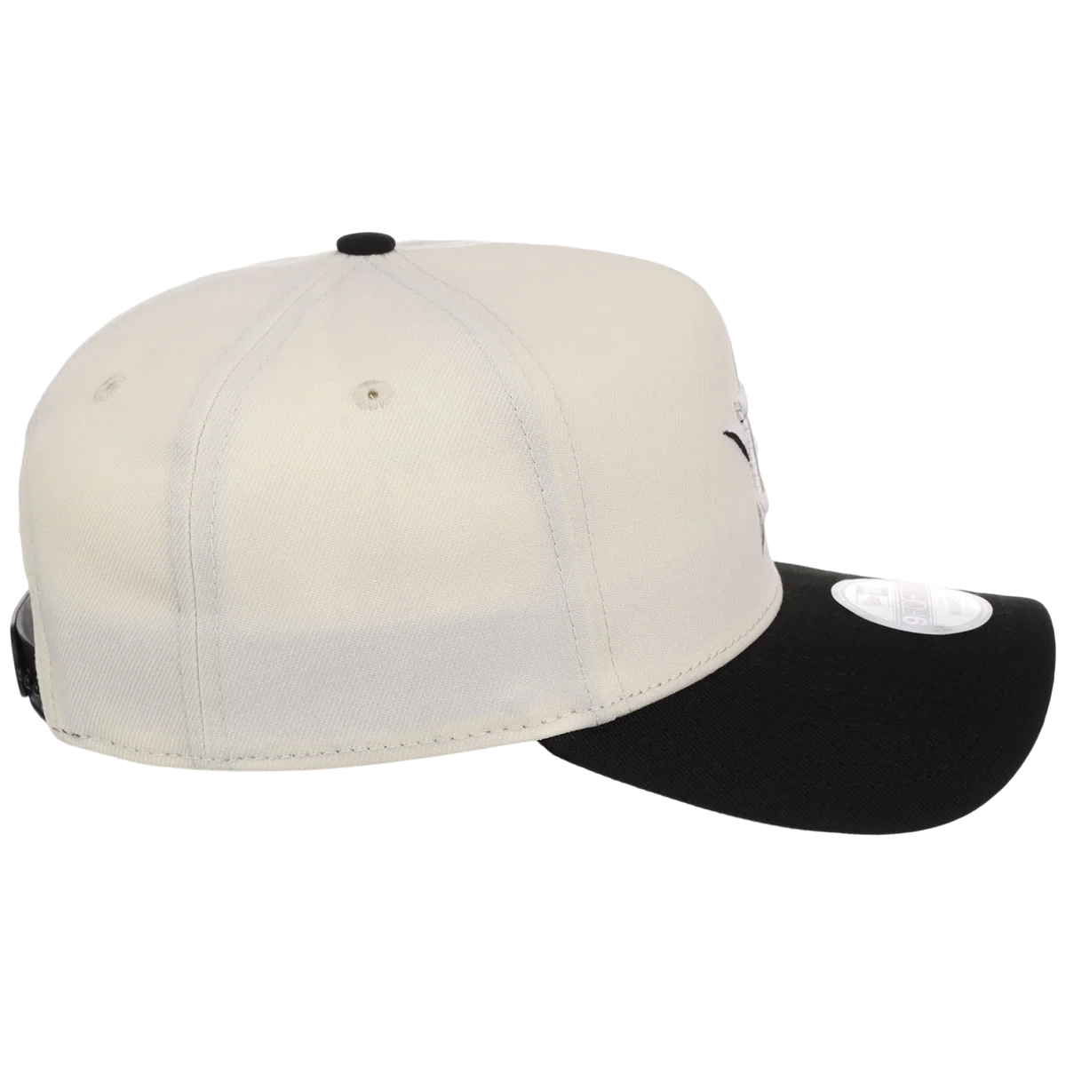 Houston Astros Women's New Era 9FORTY Chrome x Black A-Frame detail view