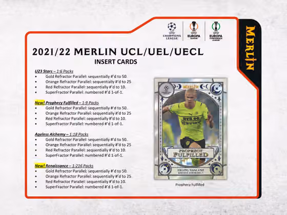 2021/22 Topps UEFA Champions League Merlin Chrome Soccer Hobby Box view 4