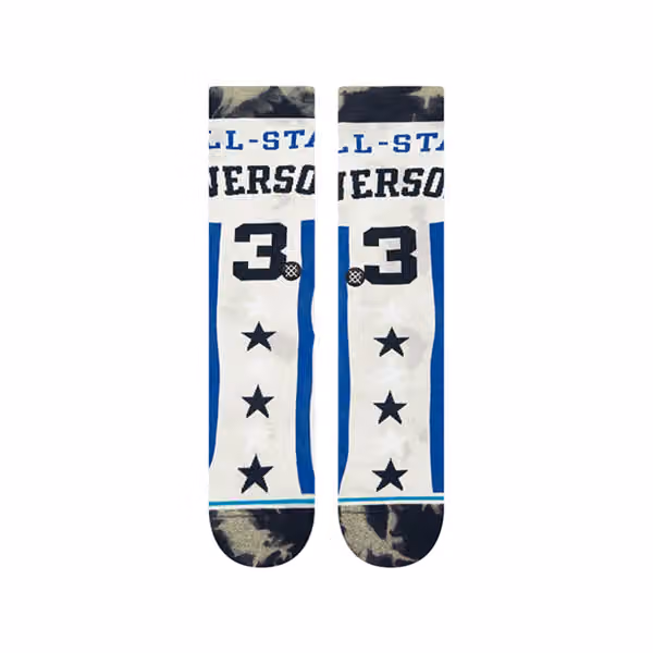Allen Iverson All-Star Dallas NBA Crew Socken Grey view 2