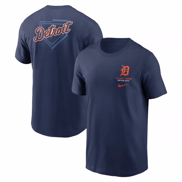 Detroit Tigers Primetime 2-Hit T-Shirt Navy view 1