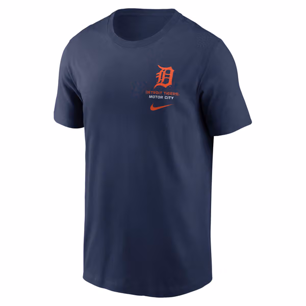 Detroit Tigers Primetime 2-Hit T-Shirt Navy view 2