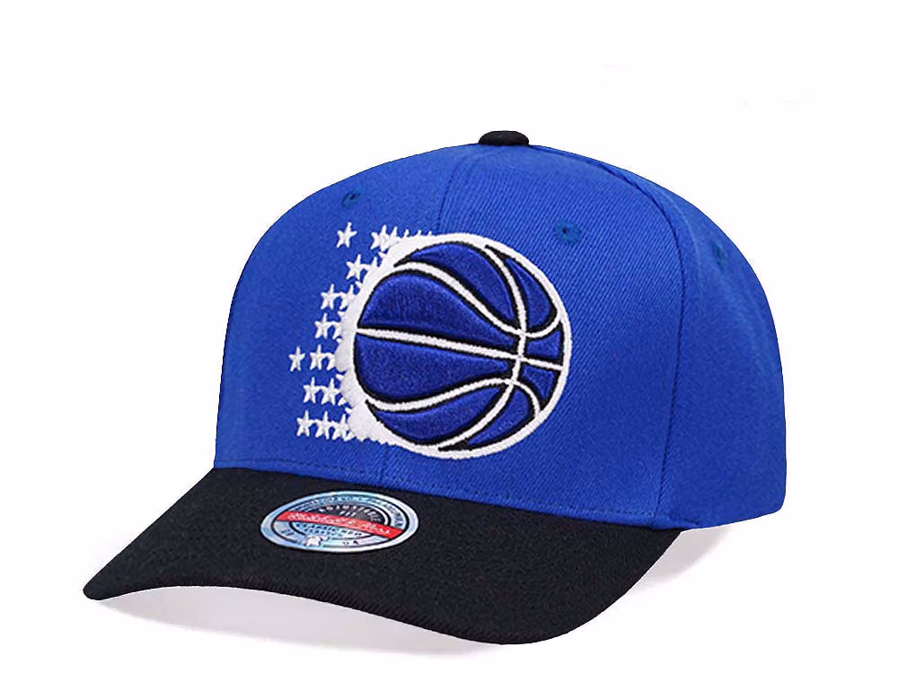Mitchell & Ness Orlando Magic Team Two Tone 2.0 Stretch Hardwood Classic Red Flex Snapback Hat front