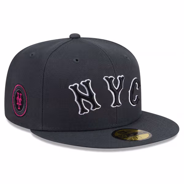New York Mets MLB City Connect Fan Pack 59FIFTY Fitted Cap Gray product photo