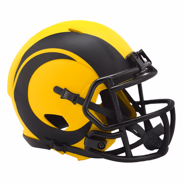 Los Angeles Rams Rave Alternate NFL Speed Mini Helmet Yellow view 1