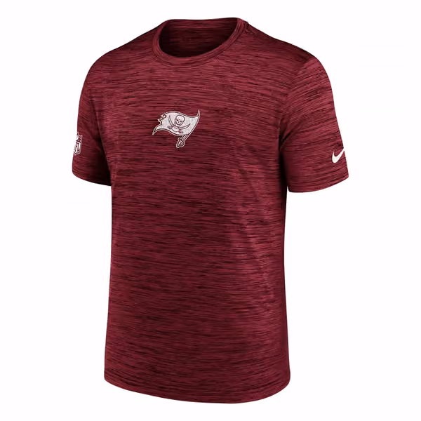 Tampa Bay Buccaneers 2025 NFL Sideline Nike Velocity Performance T-Shirt Red view 2