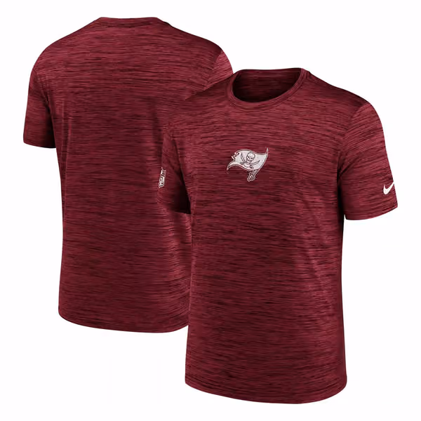 Tampa Bay Buccaneers 2025 NFL Sideline Nike Velocity Performance T-Shirt Red view 1