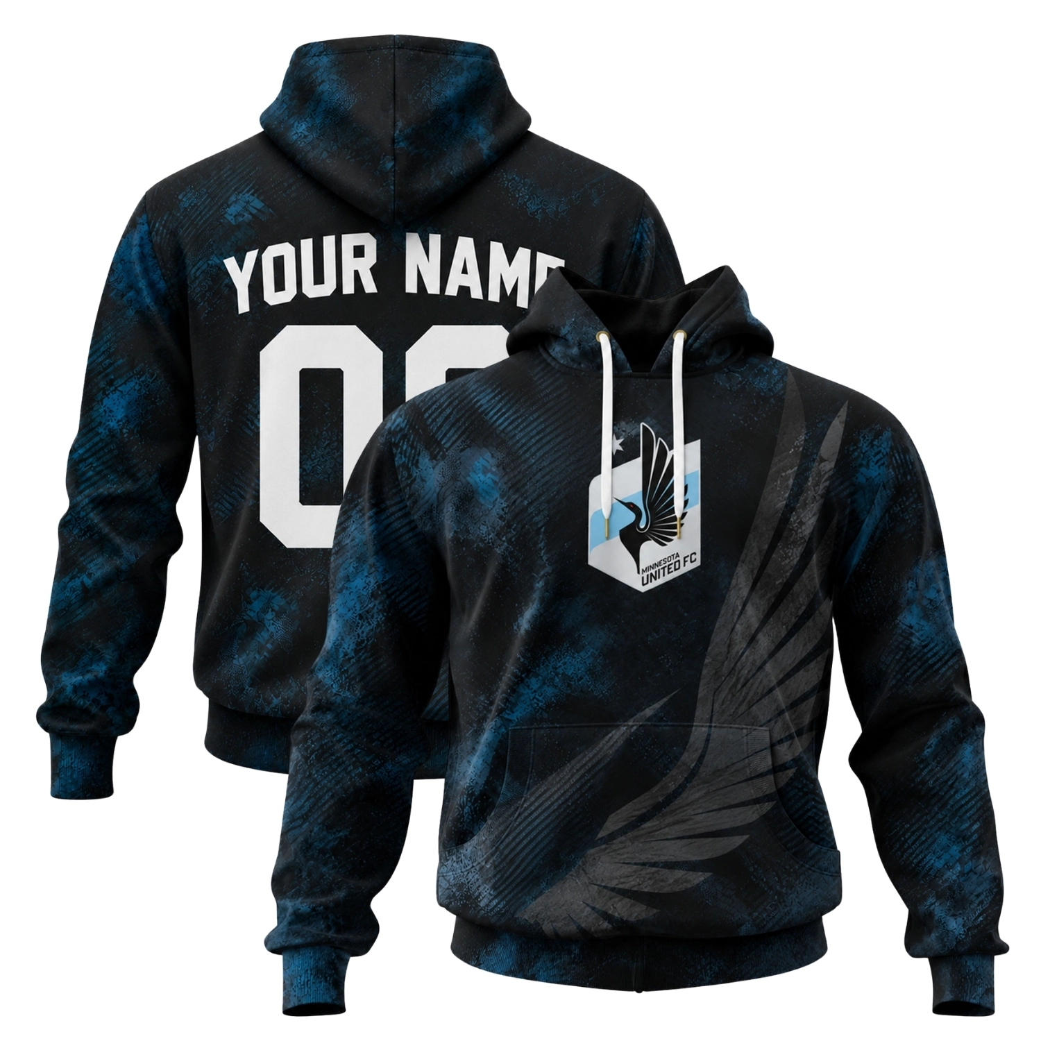 Minnesota United Soccer Hoodie Custom Remarkable Blue Style