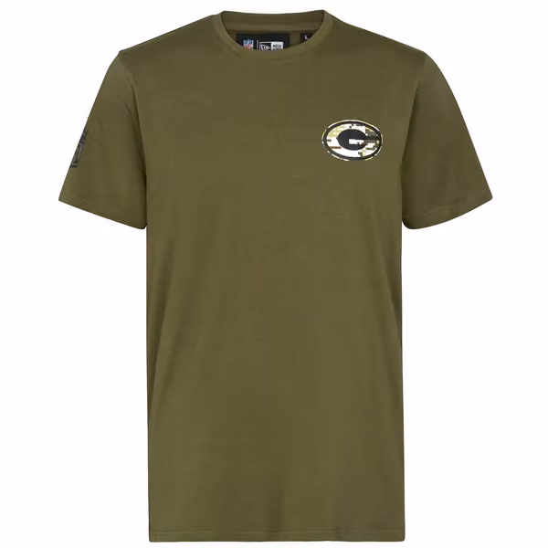Green Bay Packers Digital Camo New Era NFL T-Shirt view 1