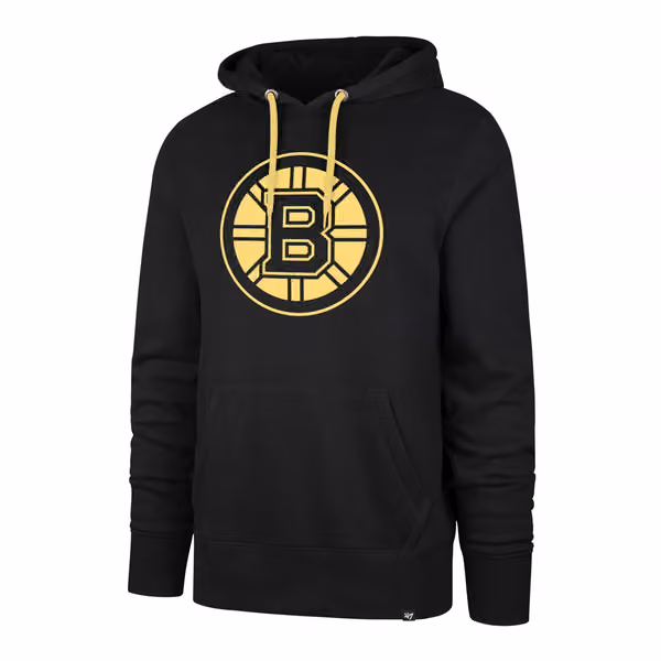 Boston Bruins Tonal Logo '47 Helix NHL Hoodie Black view 1