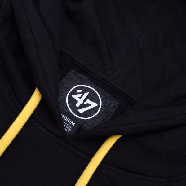 Boston Bruins Tonal Logo '47 Helix NHL Hoodie Black view 4