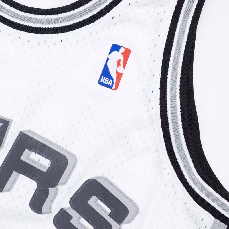 Sean Elliott #32 San Antonio Spurs 1998-99 Mitchell & Ness Swingman NBA Jersey White view 5