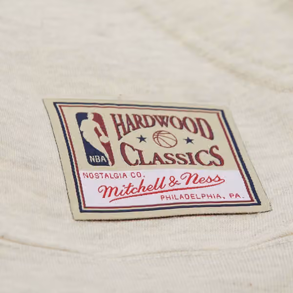 Los Angeles Lakers Slammin Mitchell & Ness NBA Hoodie Oatmeal Heather view 3
