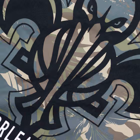 New Orleans Pelicans Zion Williamson Camo Logo NBA T-Shirt Black view 2