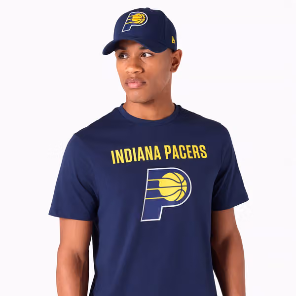 Indiana Pacers Team Logo NBA T-Shirt Navy view 3