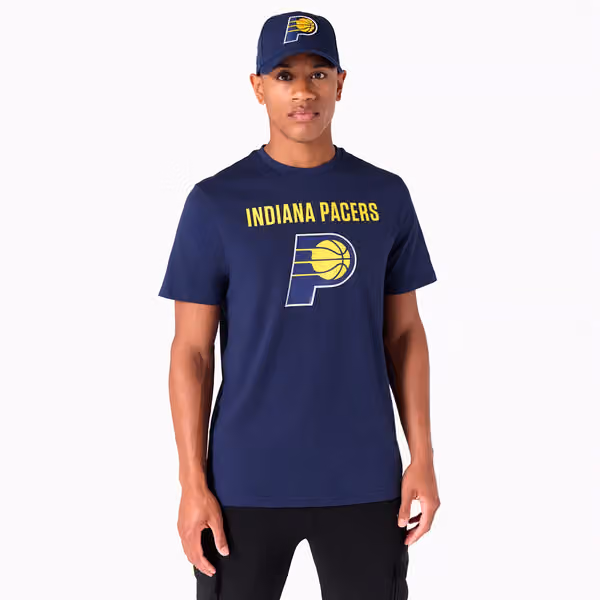 Indiana Pacers Team Logo NBA T-Shirt Navy view 1