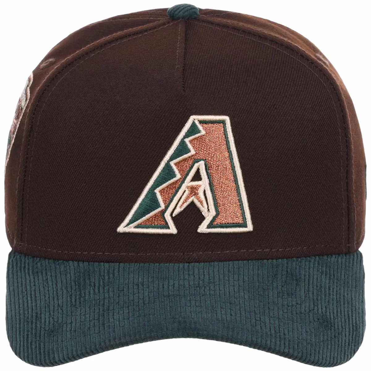 Arizona Diamondbacks MLB Forest Ember New Era 9FORTY A-Frame detail view