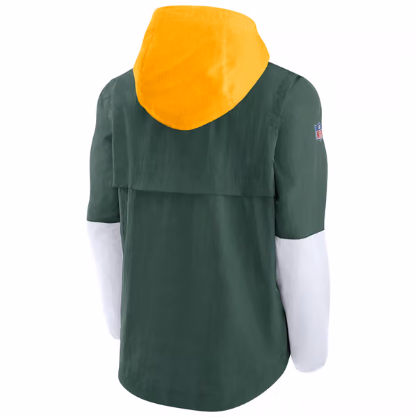 Green Bay Packers Lightweight 2021 NFL Sideline Nike Player Jacket view 2