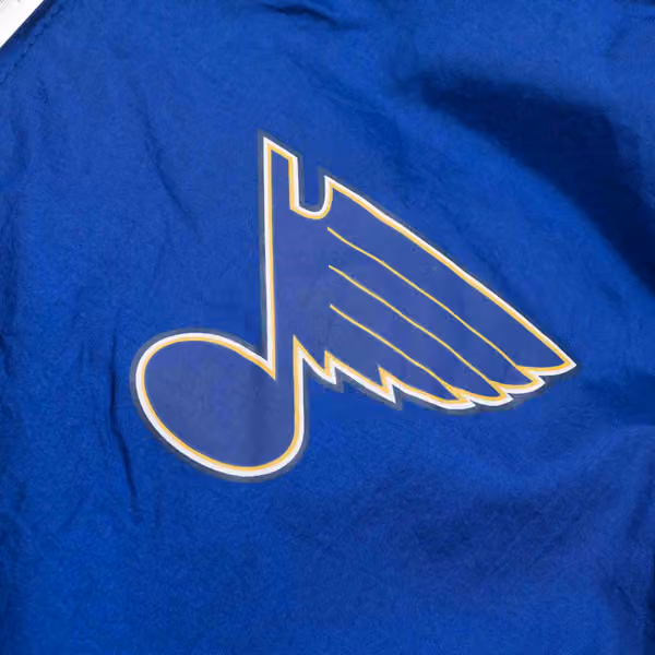 St. Louis Blues Undeniable Mitchell & Ness NHL Windbreaker Jacket view 3
