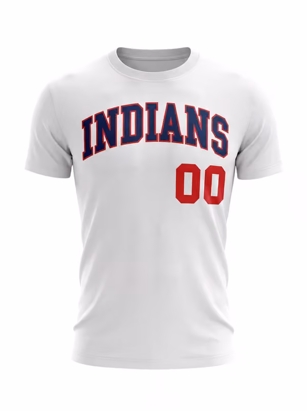 Major League Cleveland Indians Willie "Mays" Hayes #00 Baseball T-Shirt White view 2