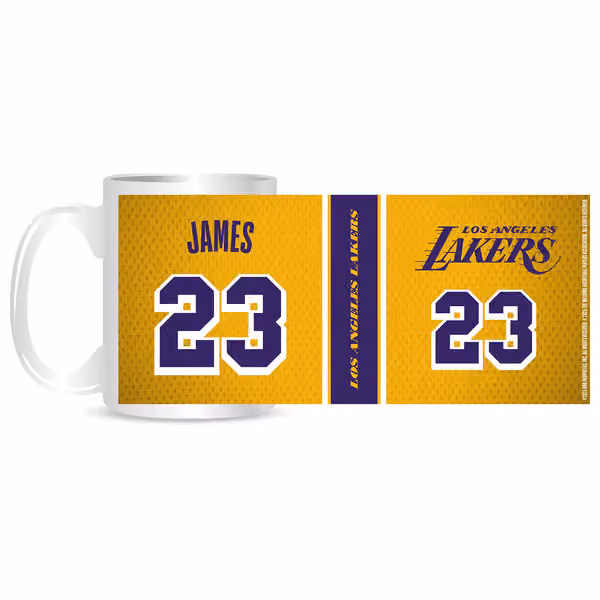 LeBron James #23 Los Angeles Lakers NBA Mug (330 ml) view 1