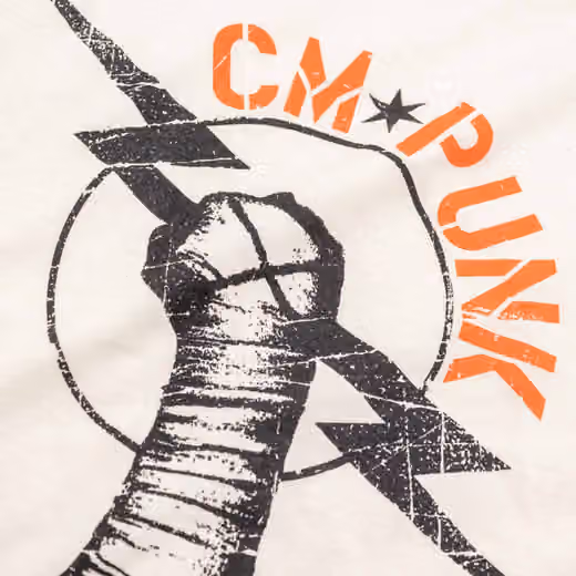 CM Punk WWE Superstar T-Shirt Cream (YOUTH) view 4