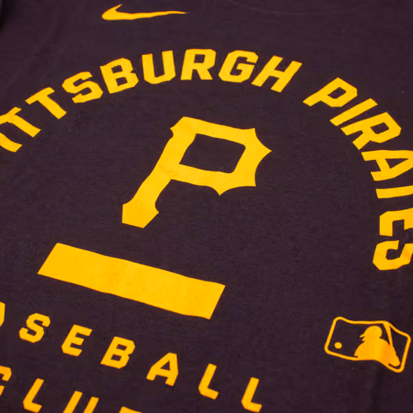 Pittsburgh Pirates Early Work 2026 MLB Authentic Tri-Blend T-Shirt Black view 3