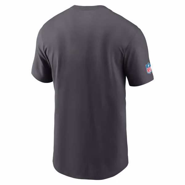 Miami Dolphins 2025 NFL Sideline Throwback Dri-Fit Performance T-Shirt Anthracite view 2