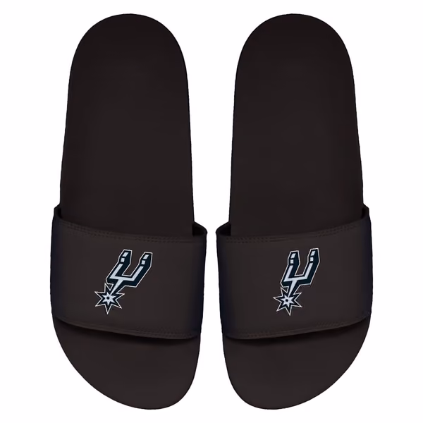San Antonio Spurs Primary Logo ISlide NBA Gel Slides Black view 1
