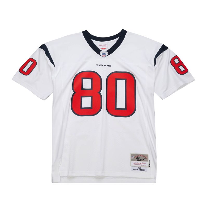 Andre Johnson #80 Houston Texans 2008 Legacy Throwback NFL Jersey White view 2