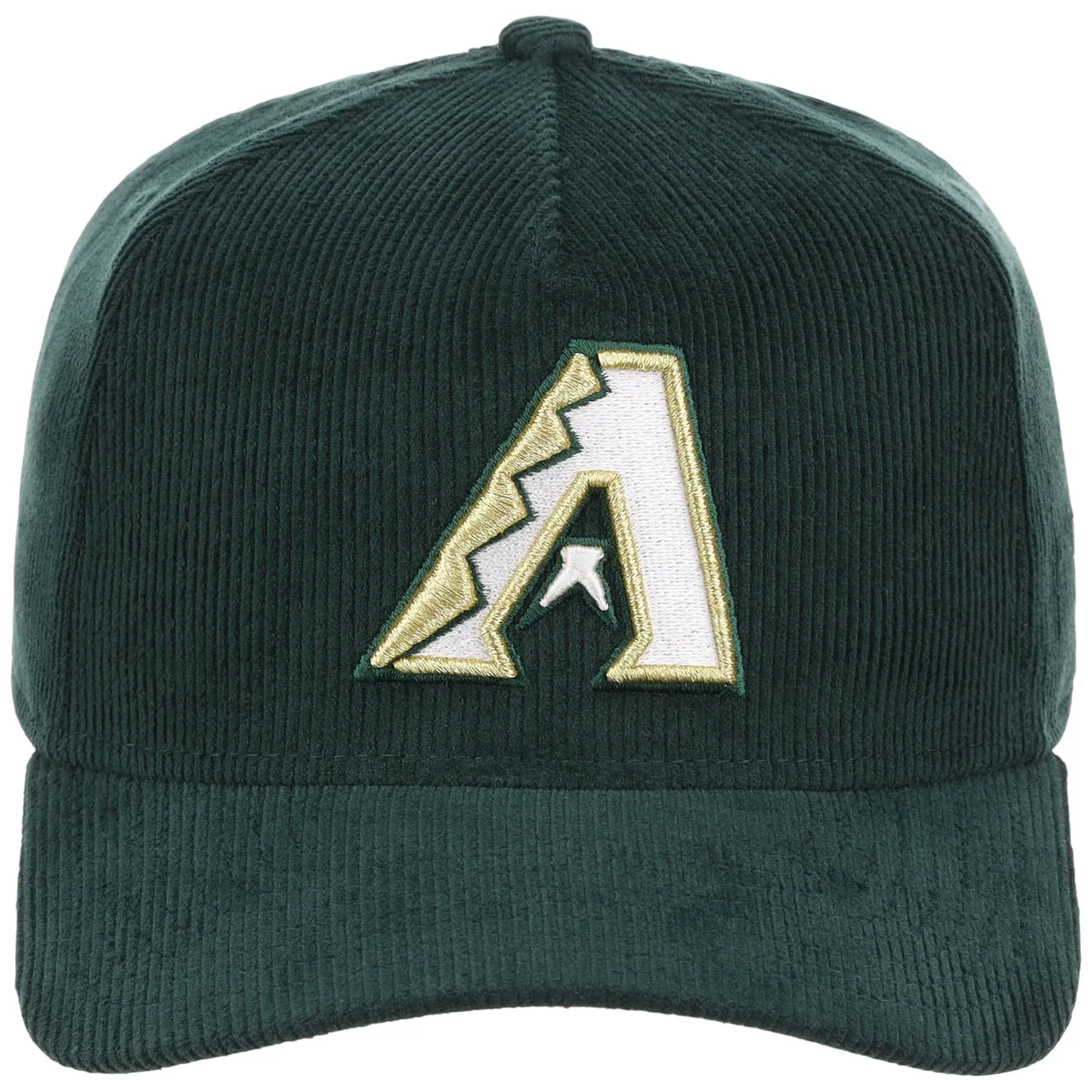 Arizona Diamondbacks MLB Dark Green Cord FASHION CORE New Era 9FORTY A-Frame detail view