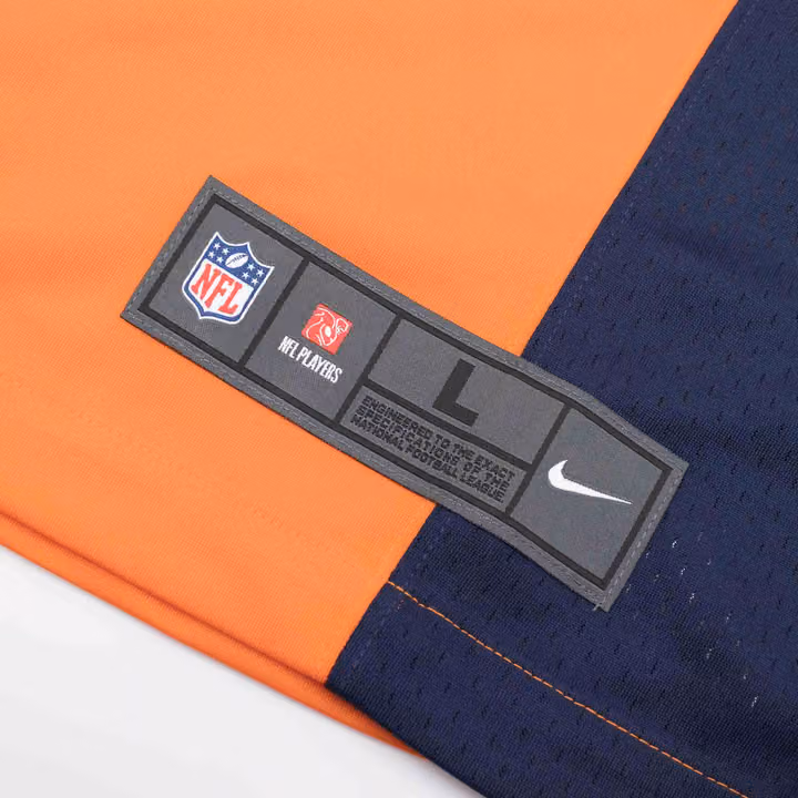 Russell Wilson #3 Denver Broncos Nike Game NFL Football Jersey Orange view 6